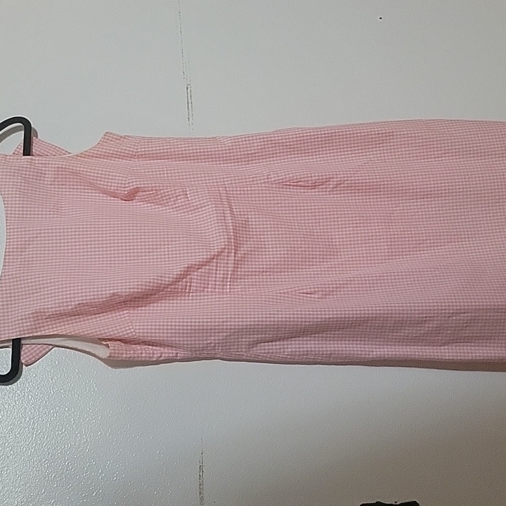 Barbiecore Moda Int'l pink gingham sleeveless dress